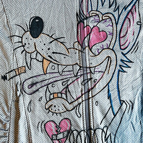 Custom Diy Cartoon Romantic Womens Large Hoodie - Picture 1 of 2